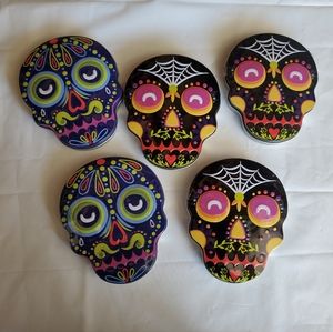 Sugar Skull Tins 5pk